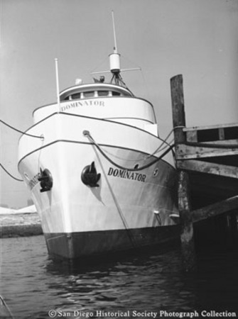 Docked tuna boat Dominator