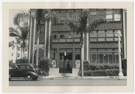 Front of old Guymon Building (9th and E St. San Diego)