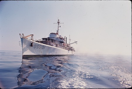 USC&amp;GS Pioneer during the International Indian Ocean Expedition. 1964