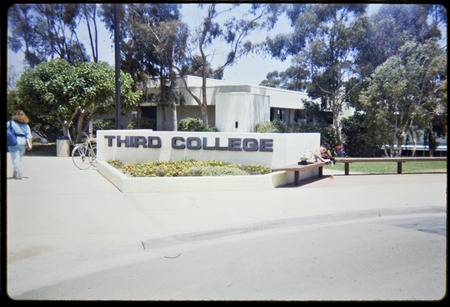 Third College sign to the entrance to Thurgood Marshall College