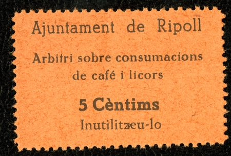 Spanish Civil War Stamp: Food Stamps