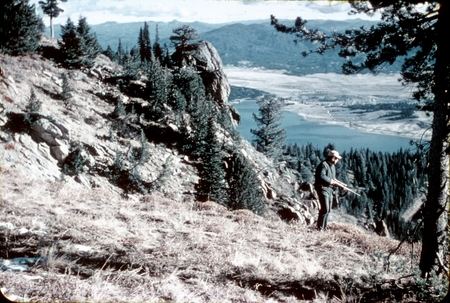 James Ronald Stewart hunting in the mountains