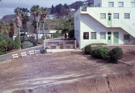 Looking towards the back of the Thomas Wayland Vaughan Aquarium-Museum (1951 building) on the campus of the Scripps Instit...