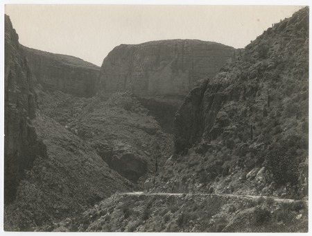 Cliffs near the Theodore Roosevelt Dam