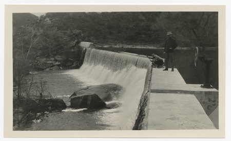 Boulder Creek diverting dam