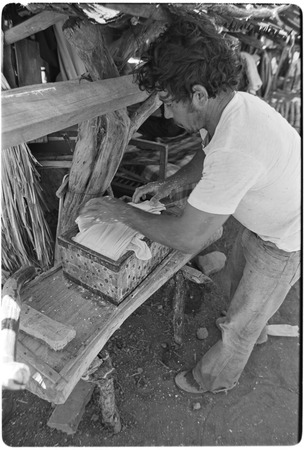 Enrique Villavicencio Murillo making cheese at Rancho El Cerro