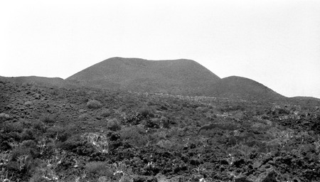 Crater of San Quintín volcano, facing northwest