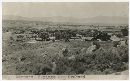 Warner Springs and orchard