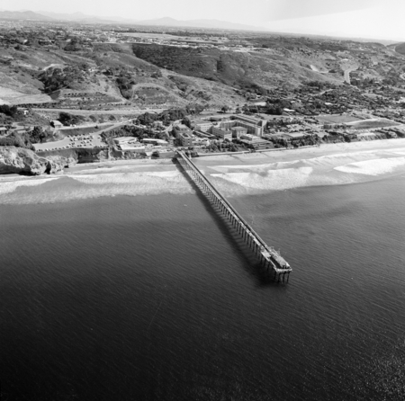 Aerial view of Scripps Institution of Oceanography (looking east)