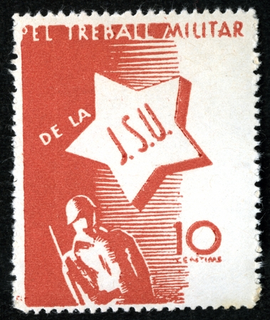 Spanish Civil War Stamp: Political and Trade Organizations