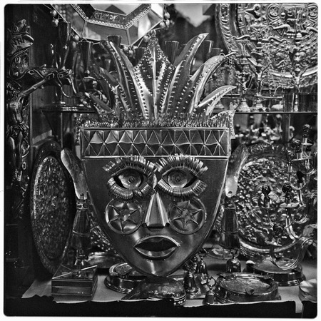 Decorative metal mask
