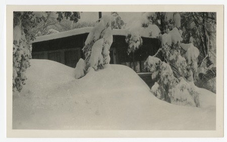 Unidentified building in snow