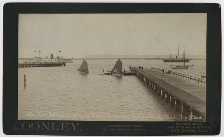 The &quot;Charleston&quot; and &quot;Itata&quot; at anchor in San Diego Bay