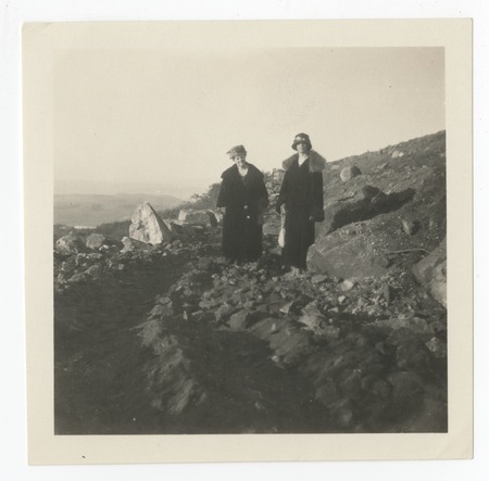 Mary and Catherine Fletcher on mountainside