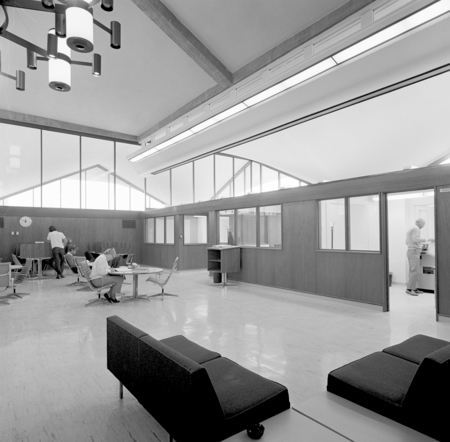 Biomedical Library building interior, UC San Diego