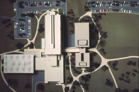 Medical Teaching Facility: model: view from above