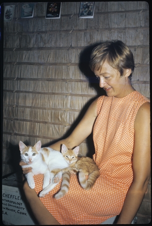 Anne Scheffler and cats