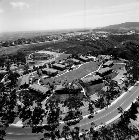 Aerial view of student housing (looking east), UC San Diego