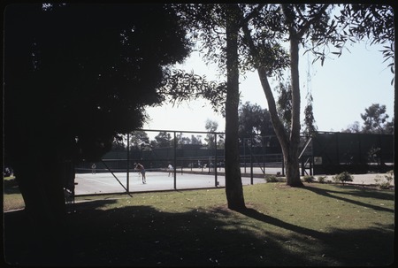 Tennis courts on Matthews Campus