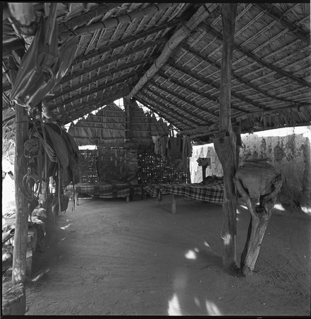 The corredor, a roofed and open-air porch, at Rancho San Martín
