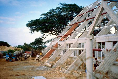 Construction of the Vanuatu Cultural Centre, Port Vila 1 of 2