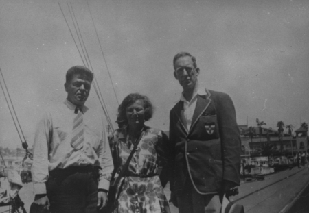 Carl Hubbs, Laura Hubbs and Theodore Thomson Flynn, father of actor Errol Flynn
