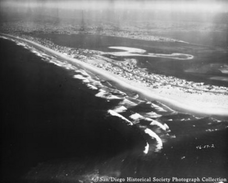 Aerial view of Mission Beach