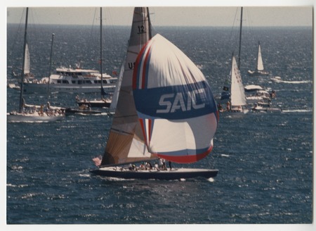 SAIC sponsored sailboat at America&#39;s Cup