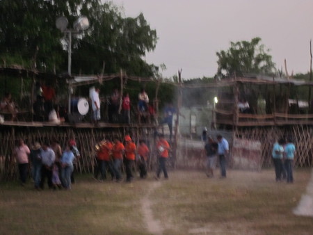 Parade in bull ring at  Fiesta of San Juan Bautista, San Juan Koop