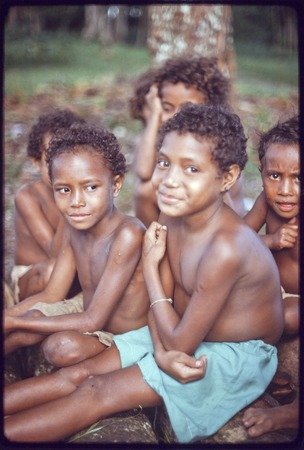 Group of children sitting together