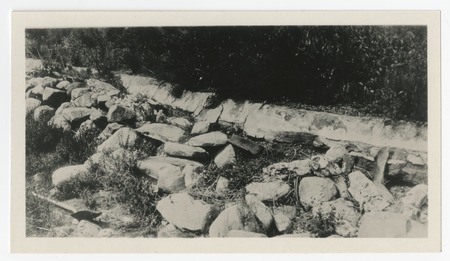 Rock embankment near Old Mission Dam