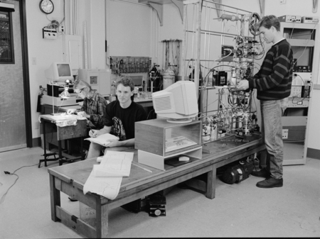 Graduate students in the laboratory of Charles D. Keeling, Scripps Institution of Oceanography