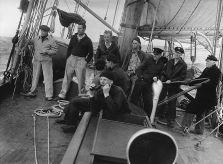 Gulf of California Expedition, 1939: Erik Gustaf Moberg, Roger Revelle, Andrew Boffinger, G. Hale, Richard Howell Fleming,...