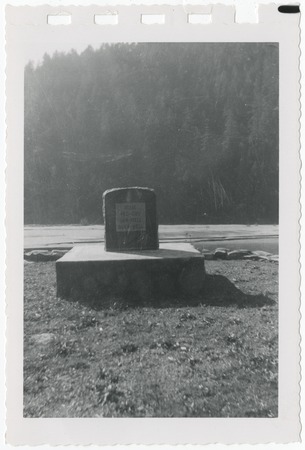 Blue Creek Indian burial ground memorial