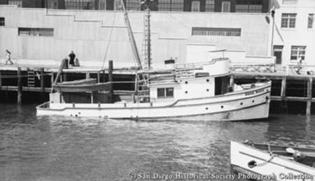 Docked tuna boat Rose Marie