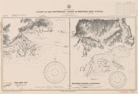 South Pacific Ocean : plans on the southeast coast of British New Guinea (Papua)