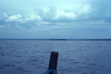 View from fishing boat on Lake Mweru Wantipa