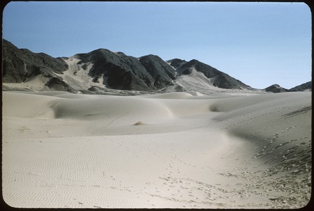 Sand dunes in Sierra Pinta on the road to San Felipe