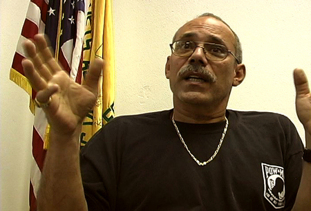 Heroes of War: film still from interview with Paul Gabriel Fusco