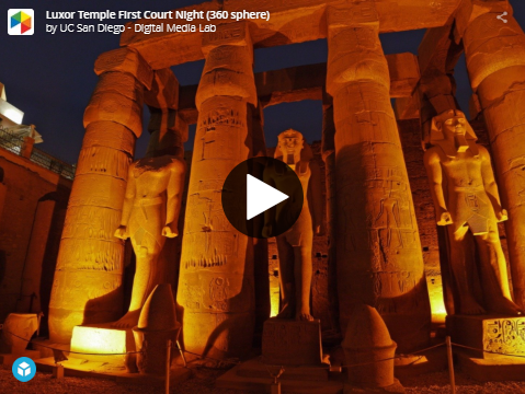 Luxor Temple First Court Night (360 sphere)