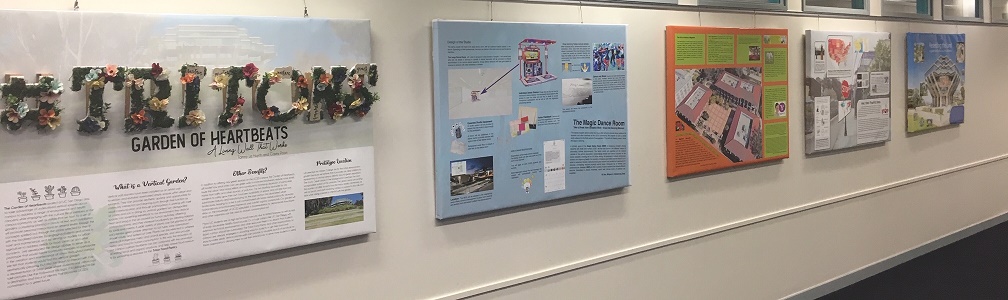 panels created by students on public space proposals