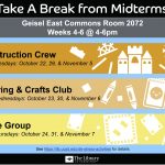 Take A Break: Midterm De-Stress Events