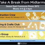 Take a Break: Midterm De-Stress Events