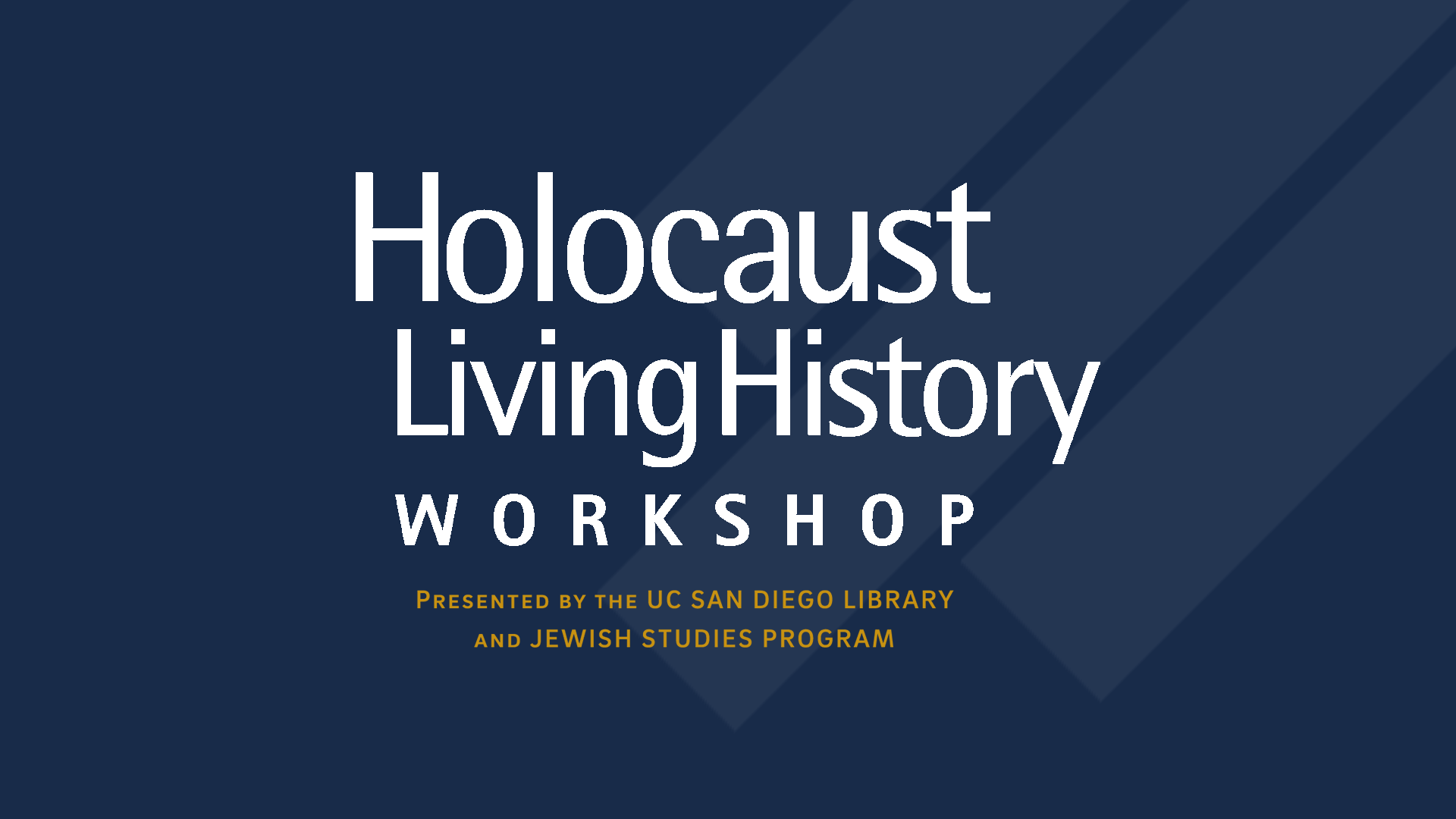 Holocaust Living History Workshop graphic