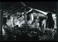 Kitchen scene at Rancho de la Vinorama [de arriba], 1980