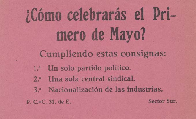 Como celebraras el Primero de Mayo?