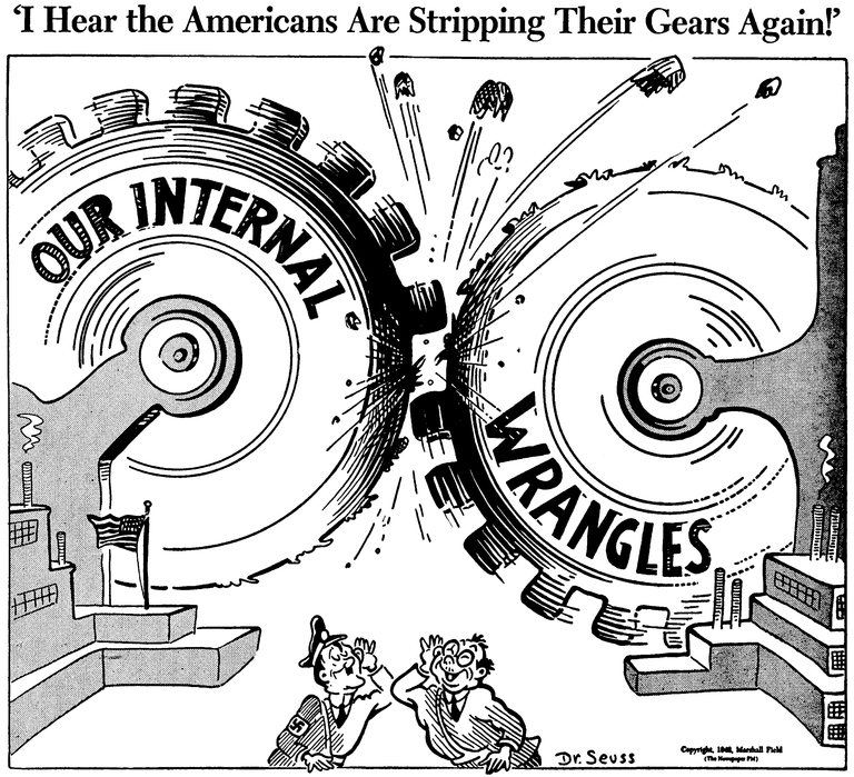 I hear the Americans are stripping their gears again!