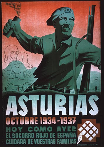 Asturias, Octubre 1934-1937. Hoy como ayer el Socorro Rojo de España cuidará de vuestras familias